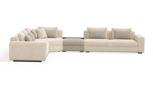 Florida Sectional Sofa L corner with Mechanism (with Pouf)