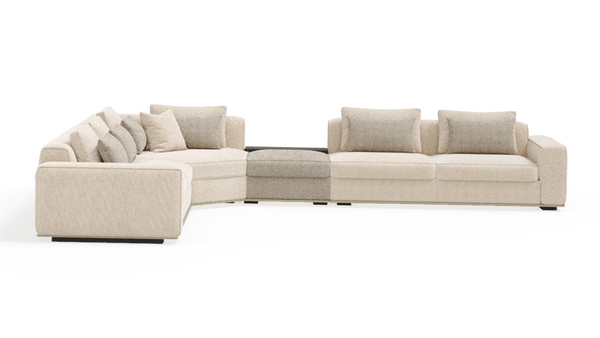 Florida Sectional Sofa L corner with Mechanism (with Pouf)