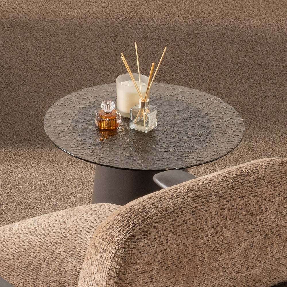 Metropol Glass Side Table